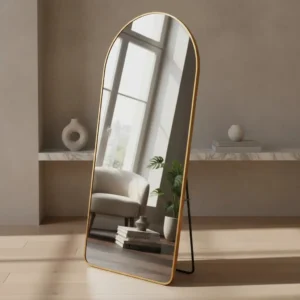 Espejo Decorativo Cuerpo Completo Topaz 180x80 Marco Dorado oscuro